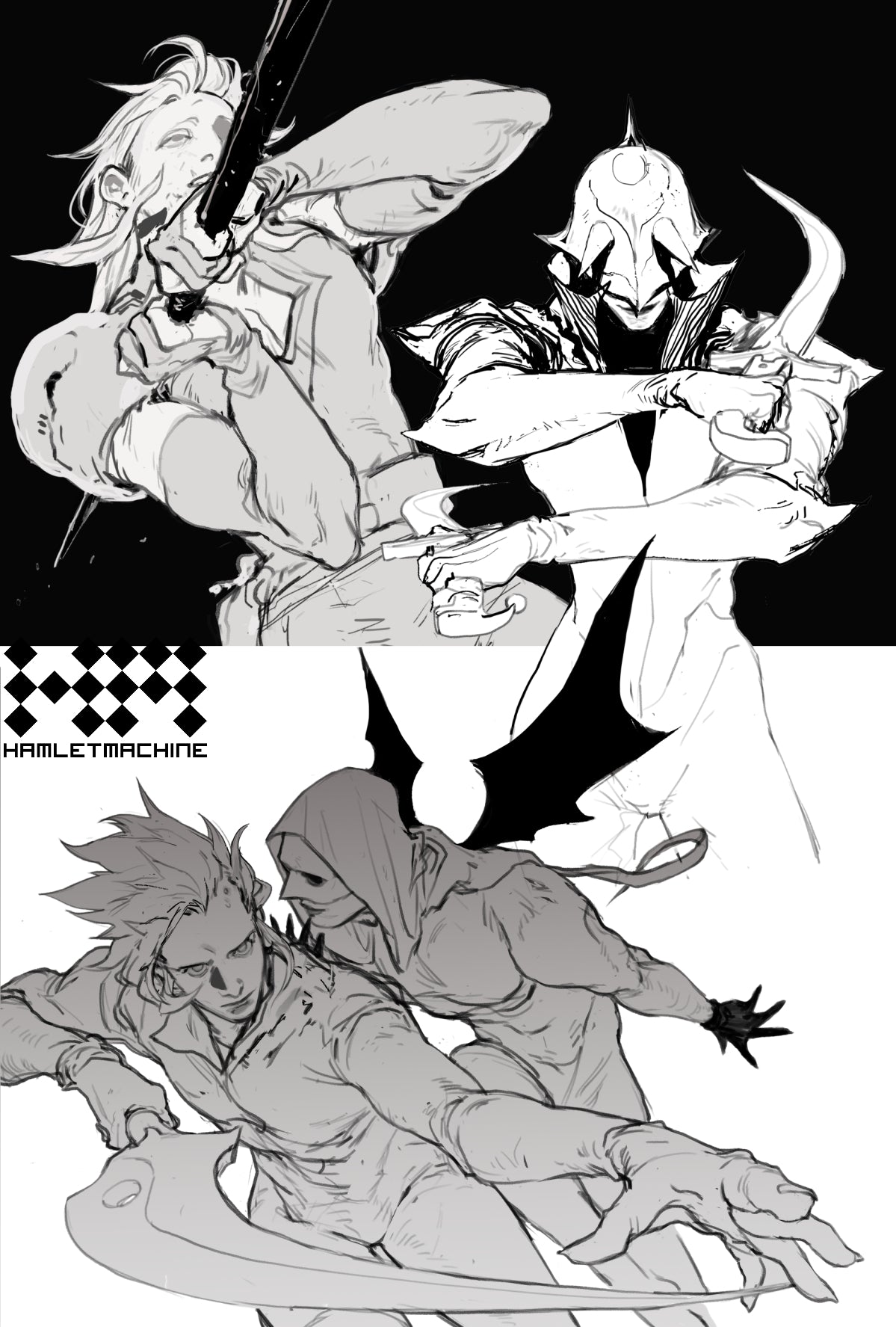 HamletMachine Charity Sketchbook 2023