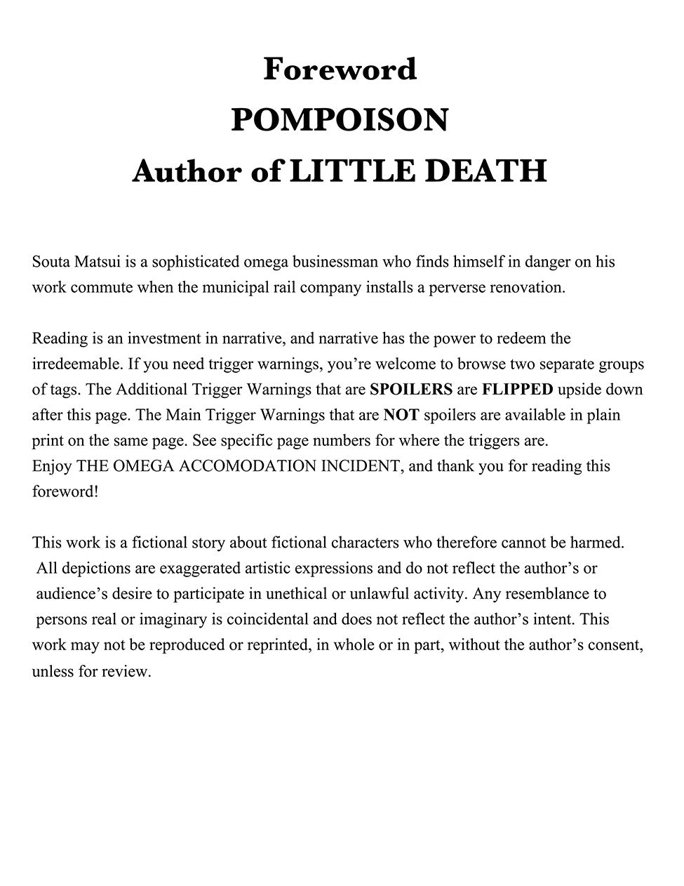 The Omega Accommodation Incident